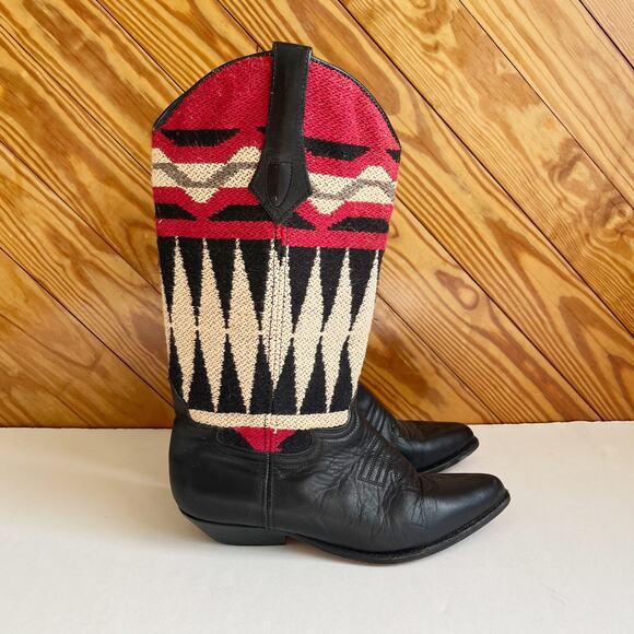 Vintage Seychelles Wool Western Cowboy Boots - Picture 11 of 11